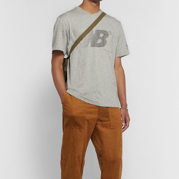 NWT New Balance x Engineered Cross Crew Neck Tee - Grey - Picture 3 of 11